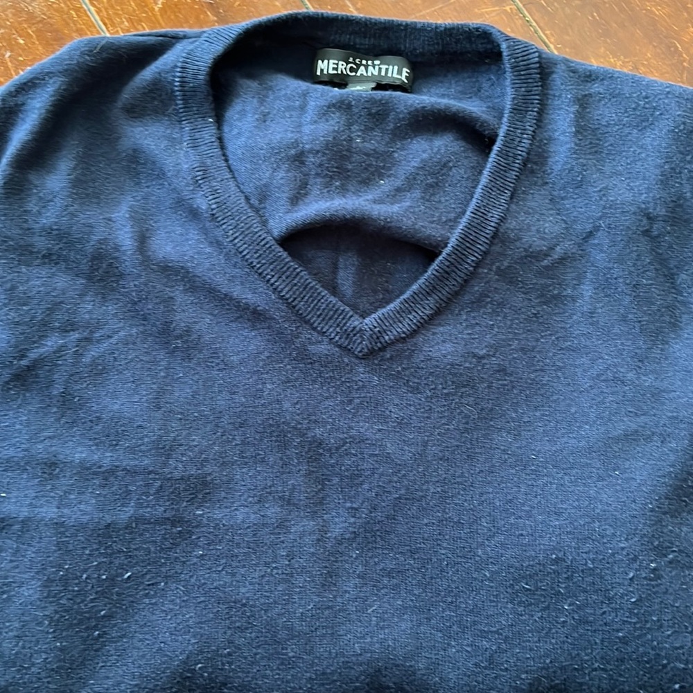 J.Crew Mercantile Navy V Neck Sweater